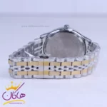 ساعت سیکو فلزی نقره ای طلایی صفحه سفید مردانه OS 9/29 - Image 3
