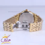 ساعت مچی فلزی سیکو طلایی صفحه سفید مردانه OS 9/30 - Image 2
