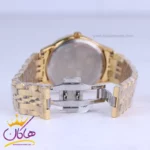 ساعت مچی سیکو فلزی طلایی صفحه مشکی مردانه OS 9/31 - Image 2