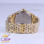 ساعت مچی سیکو فلزی طلایی صفحه مشکی مردانه OS 9/39 - Image 3