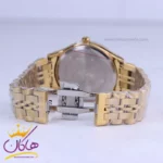 ساعت مچی سیکو فلزی طلایی صفحه مشکی مردانه OS 9/39 - Image 2