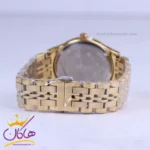 ساعت مچی فلزی سیکو طلایی صفحه سفید مردانه OS 9/40 - Image 3