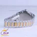 ساعت مردانه سیکو فلزی نقره ای طلایی صفحه مشکی OS 9/45 - Image 3