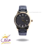 ساعت مچی سیکو مردانه استیل مشکی قاب طلایی OS 9/46