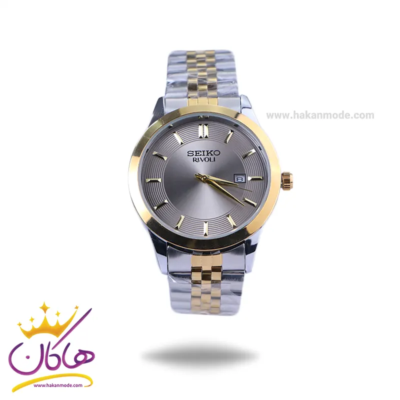 Seiko-rivoli-watch-code-OS9.571.webp ساعت مچی عقربه ای سیکو مردانه فلزی صفحه بژ OS 9/57 - Image 1