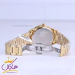 ساعت مچی سیکو مردانه فلزی طلایی صفحه مشکی OS 9/9 - Image 2