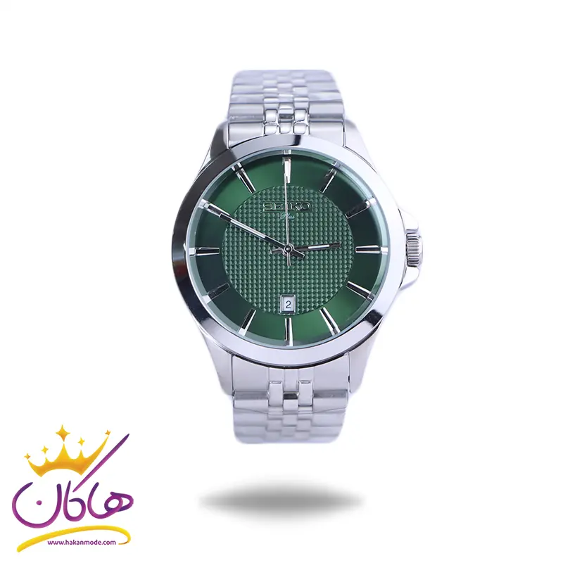 Seiko-watch-code-G-31628.41.webp ساعت مچی عقربه ای سیکو مردانه فلزی صفحه سبز G31628/4 - Image 1