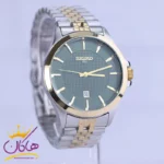 ساعت مچی سیکو مردانه فلزی نقره ای طلایی صفحه سبز G31628/7 - Image 2