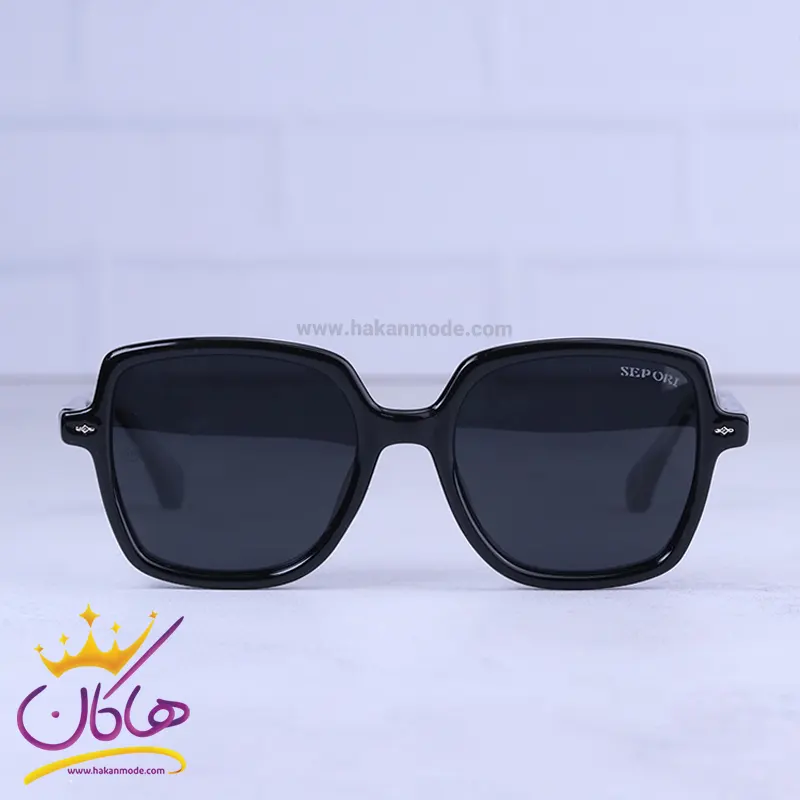 Sepori-sunglasses-code-58952.11.webp عینک آفتابی سپوری زنانه فریم مربع مشکی 58952/1 - Image 1