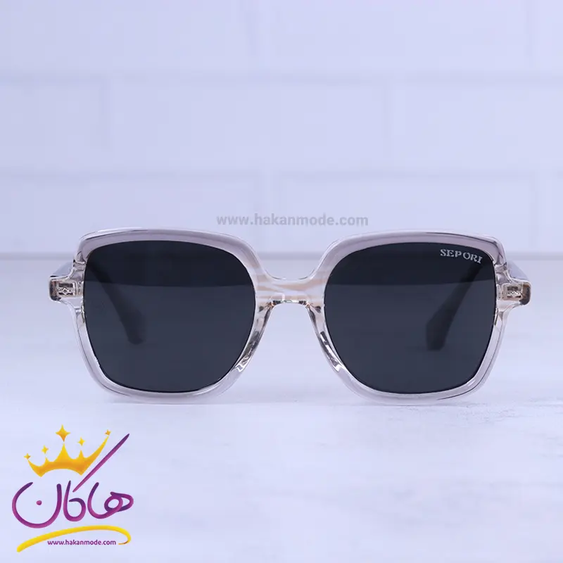 Sepori-sunglasses-code-58952.71.webp عینک آفتابی سپوری زنانه فریم مربع خاکستری 58952/7 - Image 1