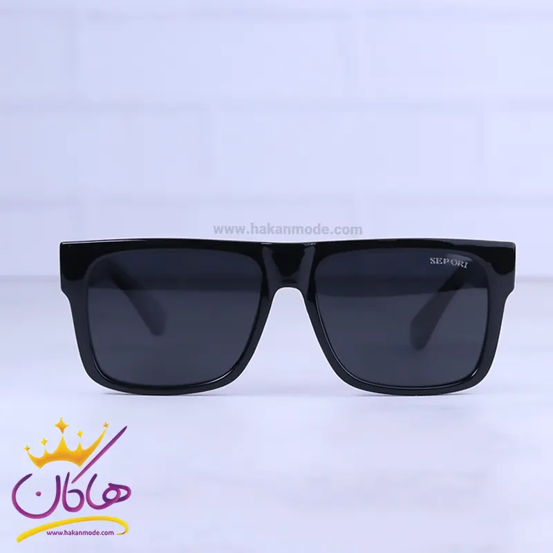 Sepori-sunglasses-code-58969.11.webp عینک آفتابی سپوری زنانه فریم مستطیل مشکی 58969/1 - Image 1