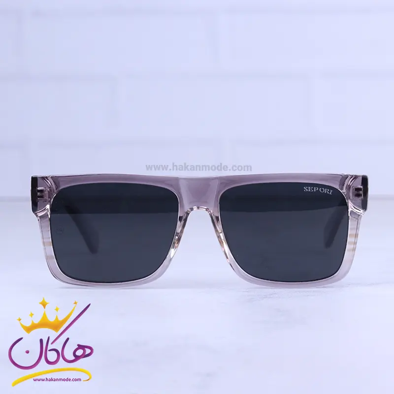 Sepori-sunglasses-code-58969.71.webp عینک آفتابی سپوری زنانه فریم مستطیل طوسی 58969/7 - Image 1