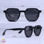 عینک آفتابی سپوری زنانه فریم چندضلعی مشکی 58995/1 - Image 2