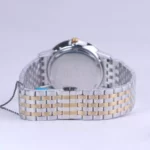 ساعت مچی عقربه ای سولیدا مردانه فلزی نقره ای طلایی G 2137/7 - Image 3