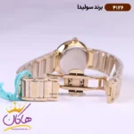 ساعت مچی سولیدا زنانه استیل طلایی صفحه مشکی 4126/3 - Image 3