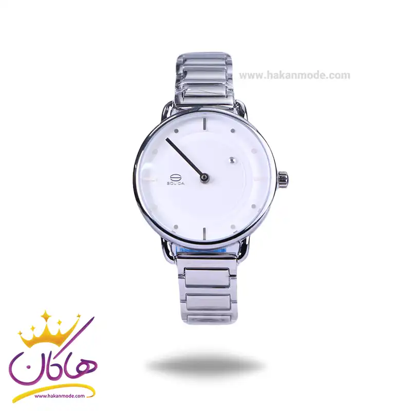 Solida-watch-code-4127.11-2.webp ساعت سولیدا زنانه فلزی نقره ای 4127/1 - Image 1