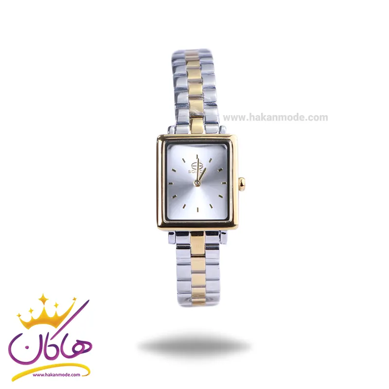 Solida-watch-code-5125.91.webp ساعت مچی سولیدا زنانه فلزی نقره ای طلایی 5125/9 - Image 1
