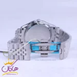 ساعت عقربه ای سولیدا ست بند استیل نقره ای صفحه مشکی 2136 - Image 3