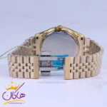 ست ساعت مچی سولیدا استیل طلایی صفحه سفید 2136 - Image 3