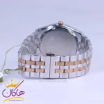 ساعت ست سولیدا استیل نقره ای رزگلد صفحه قهوه ای 2140 - Image 4