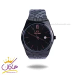ساعت مچی عقربه ای سولیدا ست بند استیل مشکی 2140 - Image 2