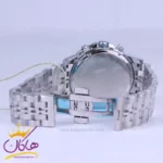 ساعت ست سولیدا عقربه ای استیل نقره ای صفحه مشکی 2143 - Image 3