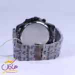 ساعت عقربه ای سولیدا ست بند استیل تمام مشکی 2143 - Image 7