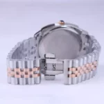 ساعت مچی سولیدا مردانه فلزی قاب مربع نقره ای رزگلد G 6113/11 - Image 3