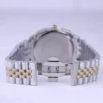 ساعت مچی سولیدا مردانه فلزی قاب مربع نقره ای طلایی G 6113/9 - Image 4