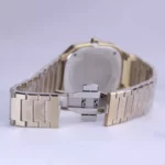 ساعت مچی سولیدا مردانه فلزی طلایی صفحه مربع سبز G 6123/6 - Image 2