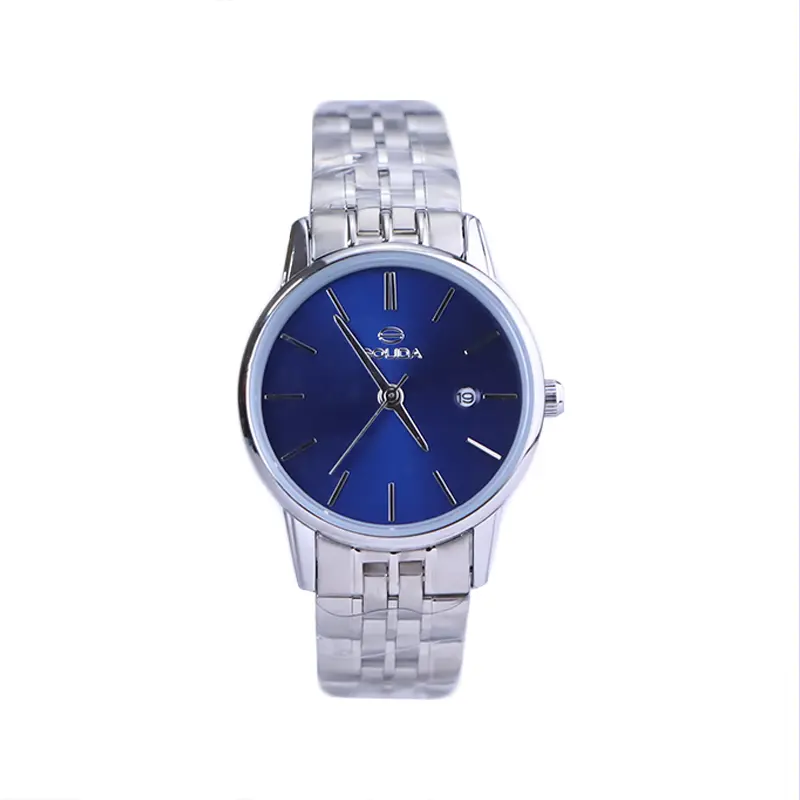 Solida-watch-code-L-2134.21.webp ساعت مچی سولیدا زنانه فلزی نقره ای صفحه آبی L2134/2 - Image 1