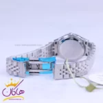 ساعت عقربه ای سولیدا ست بند استیل نقره ای صفحه مشکی 2136 - Image 6