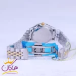 ساعت ست عقربه ای سولیدا استیل نقره ای طلایی صفحه سبز 2136 - Image 6