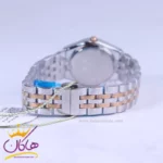 ساعت ست سولیدا استیل نقره ای رزگلد صفحه قهوه ای 2140 - Image 7