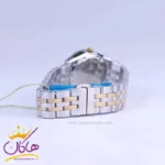 ساعت مچی ست سولیدا استیل نقره ای طلایی صفحه سفید 2140 - Image 4