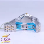 ساعت مچی ست سولیدا استیل نقره ای طلایی صفحه سفید 2140 - Image 3