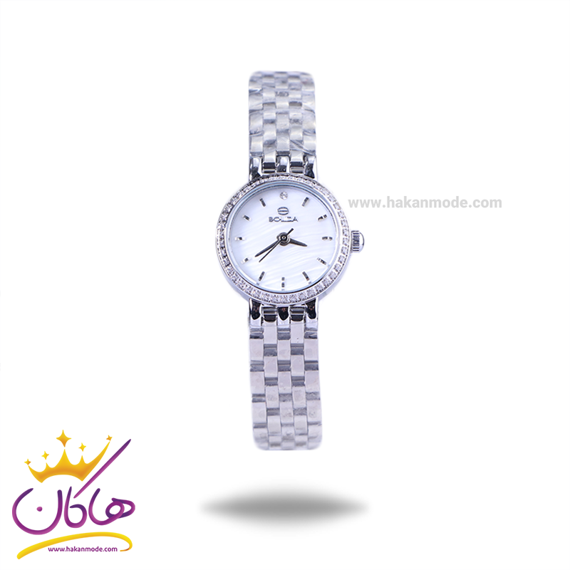 Solida-watch-code-S-2127.11.webp ساعت مچی سولیدا زنانه فلزی نقره ای صفحه سفید S2127/1 - Image 1