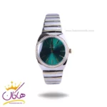 ساعت مچی سولیدا زنانه استیل نقره ای طلایی صفحه سبز S4137/6