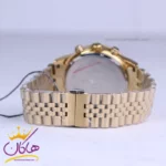 ساعت مچی سولیدا مردانه فلزی طلایی فول دیت G2141/3 - Image 3