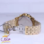 ساعت مچی سولیدا مردانه فلزی طلایی فول دیت G2143/4 - Image 2