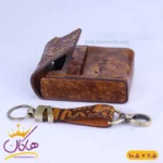 ست کیف سیگار چرم و فندک و جاکلیدی 8828/4 - Image 2