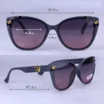 عینک آفتابی ورساچه زنانه فریم طوسی پلاریزه p 2326/5 - Image 2