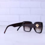عینک آفتابی ورساچه زنانه فریم مربع قهوه ای Z 91238/3 - Image 3