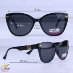 عینک آفتابی ورساچه زنانه فریم مشکی پلاریزه P 2326/6 - Image 2