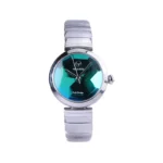 ساعت مچی ویتوریا زنانه فلزی نقره ای صفحه سبز VT 3395/1
