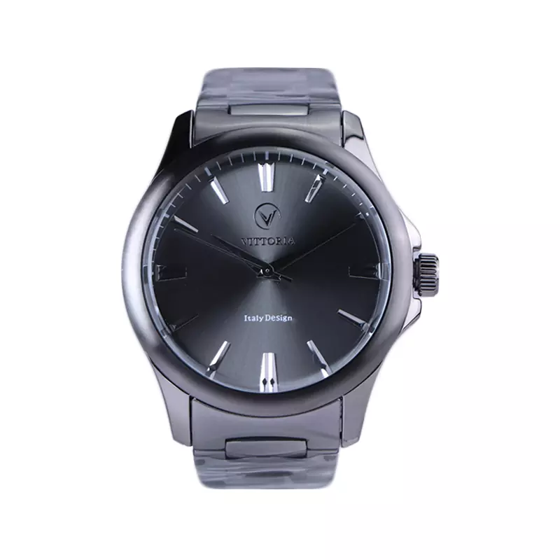 Vittoria-watch-code-VT-3396.21.webp ساعت مچی عقربه ای ویتوریا مردانه فلزی دودی VT 3396/2 - Image 1