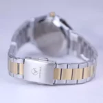 ساعت مچی ویتوریا زنانه فلزی نقره ای طلایی قاب مربع VT 3412/4 - Image 3