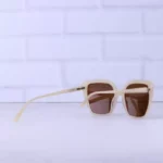 عینک آفتابی زنانه ووگ فریم کرم شیشه قهوه ای S 8592/2 - Image 3