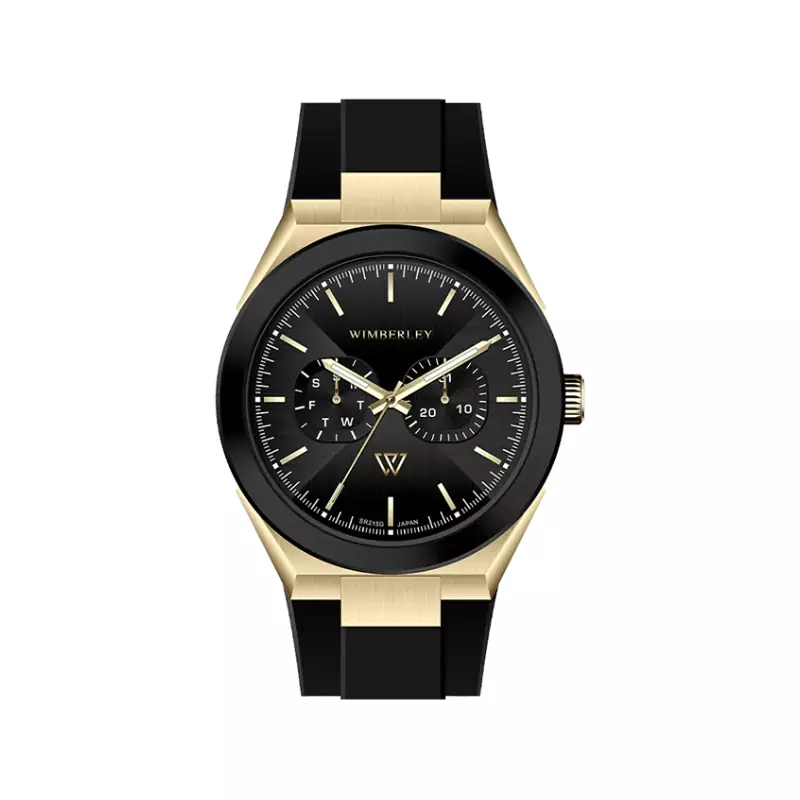Wimberley-Watch-Code-WB-SR215G-M1.webp ساعت مچی ویمبرلی مردانه بند رابر مشکی قاب طلایی WB-SR215G-M - Image 1