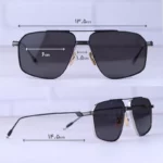 عینک آفتابی مردانه ژاک ماری عدسی مشکی JMMJG30/1 - Image 2